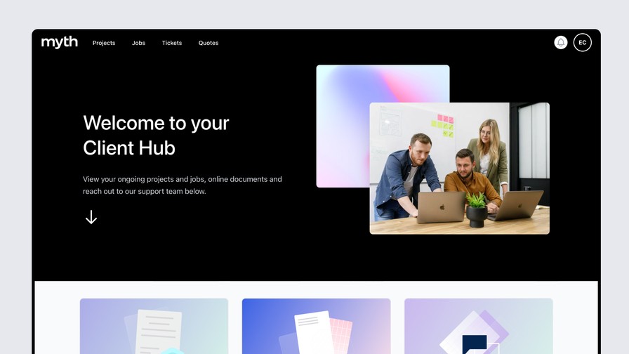 Why we built our own Client Hub Software | Myth Digital